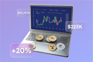 Visualization of AI trading system technology on Proceedary
